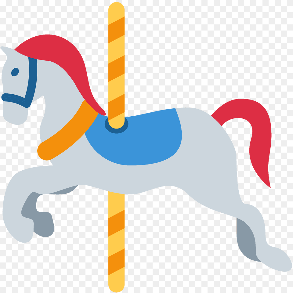 Carousel Horse Emoji Clipart, Amusement Park, Play Free Transparent Png