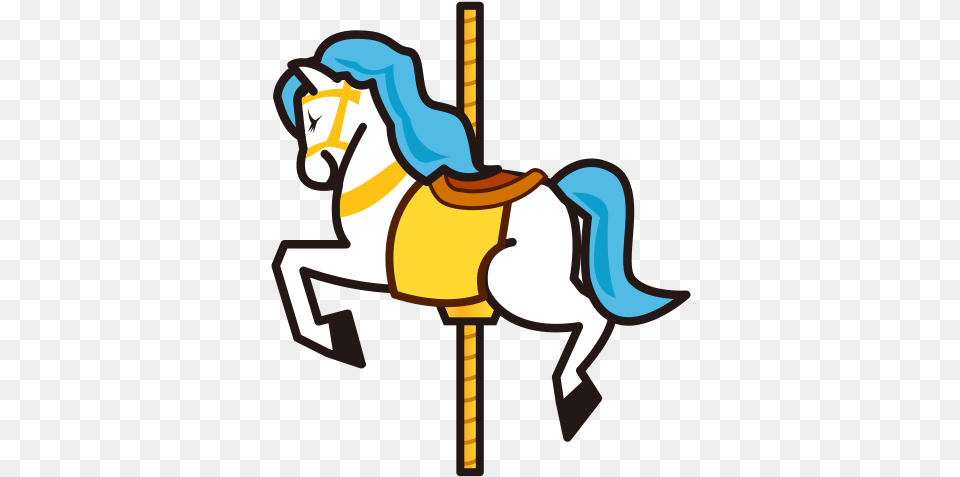 Carousel Horse Emoji For Facebook Simple Carousel Horse Clipart, Play, Amusement Park Free Png