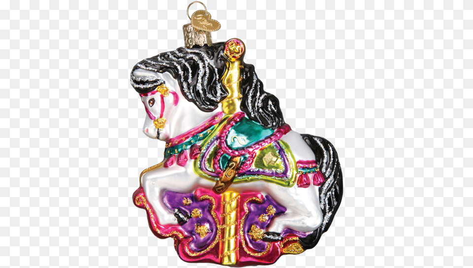 Carousel Horse Ornament Child Carousel, Birthday Cake, Cake, Cream, Dessert Free Png Download