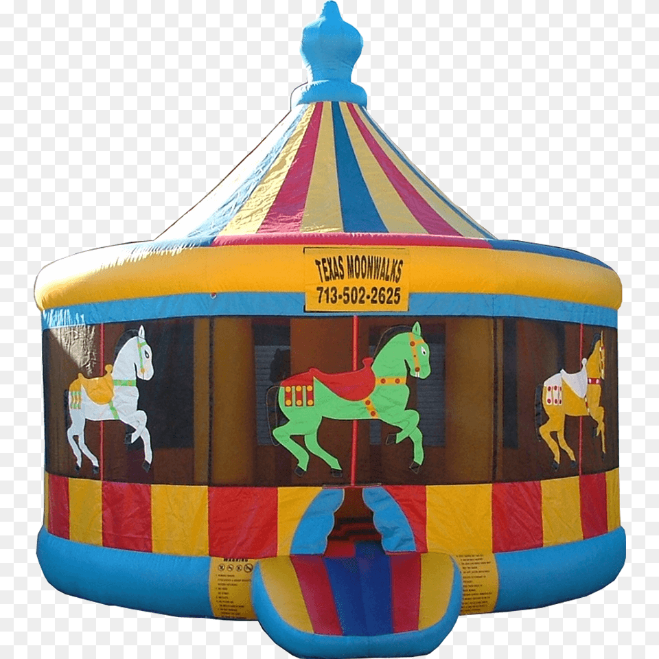 Carousel Moonwalk Child Carousel, Play, Amusement Park, Animal, Horse Png