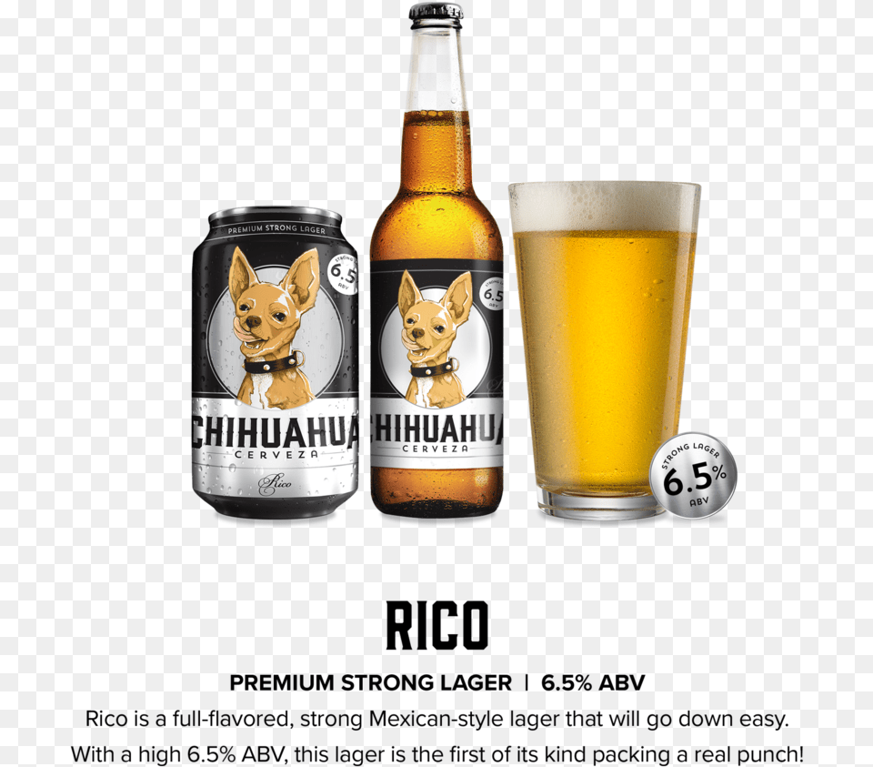Carousel Rico Chihuahua Cerveza, Alcohol, Beer, Lager, Beverage Free Png