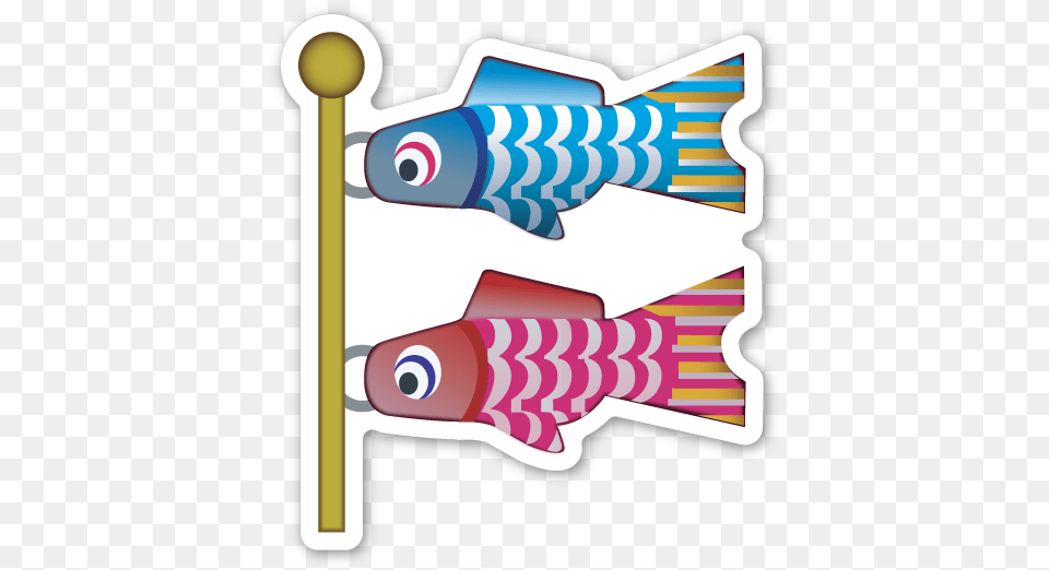 Carp Streamer Emojistickers Com Japan Fish Lantern, Animal, Sea Life, Dynamite, Weapon Free Png