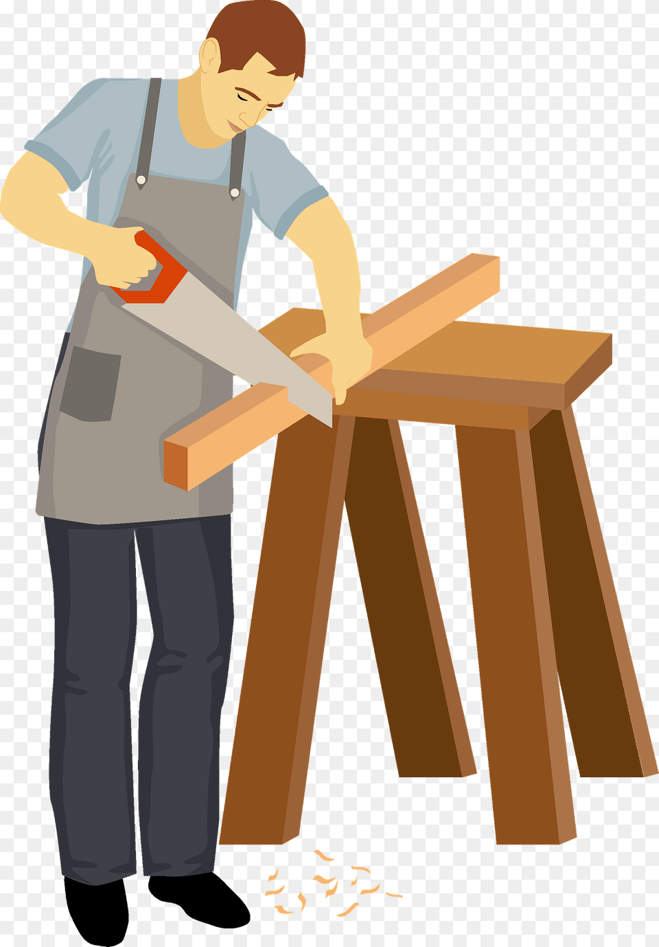Carpenter Clipart, Person, Adult, Male, Man Png Image