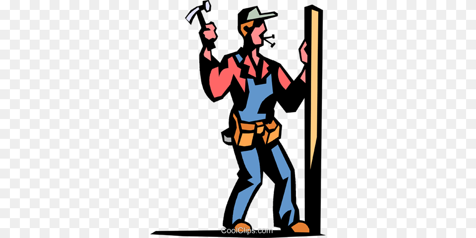 Carpenter Royalty Vector Clip Art Illustration, Person, Book, Comics, Publication Free Png