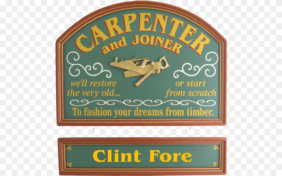 Carpenter Sign And Joiner Gift Psychiatrist Office Name Sign, Symbol Free Png Download