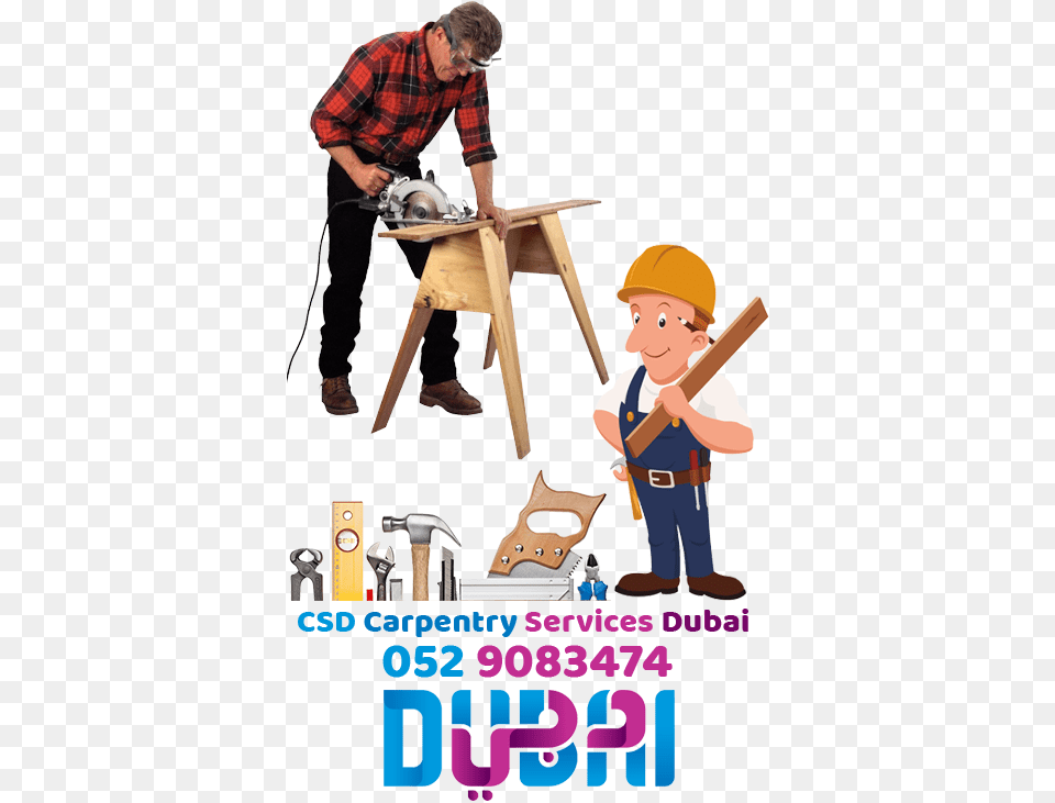 Carpentry Services Dubai Website Title, Carpenter, Person, Adult, Man Png Image
