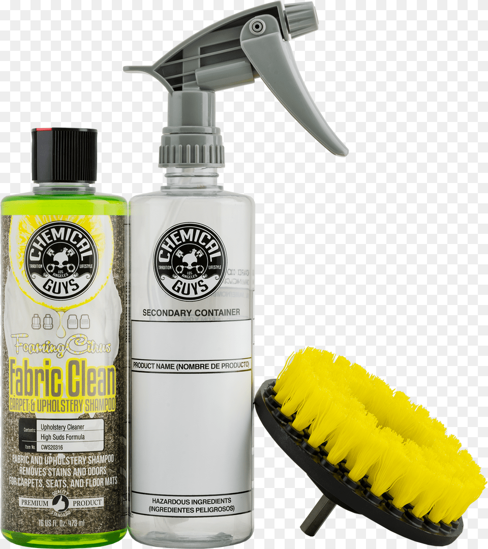 Carpet And Upholstery Cleaning Kit Chemical Guys Carpet Cleaner, Person, Brush, Tool, Device Png
