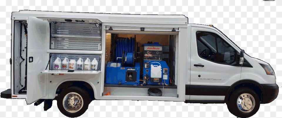 Carpet Cleaning Truck Set Up, Moving Van, Transportation, Van, Vehicle Free Png Download