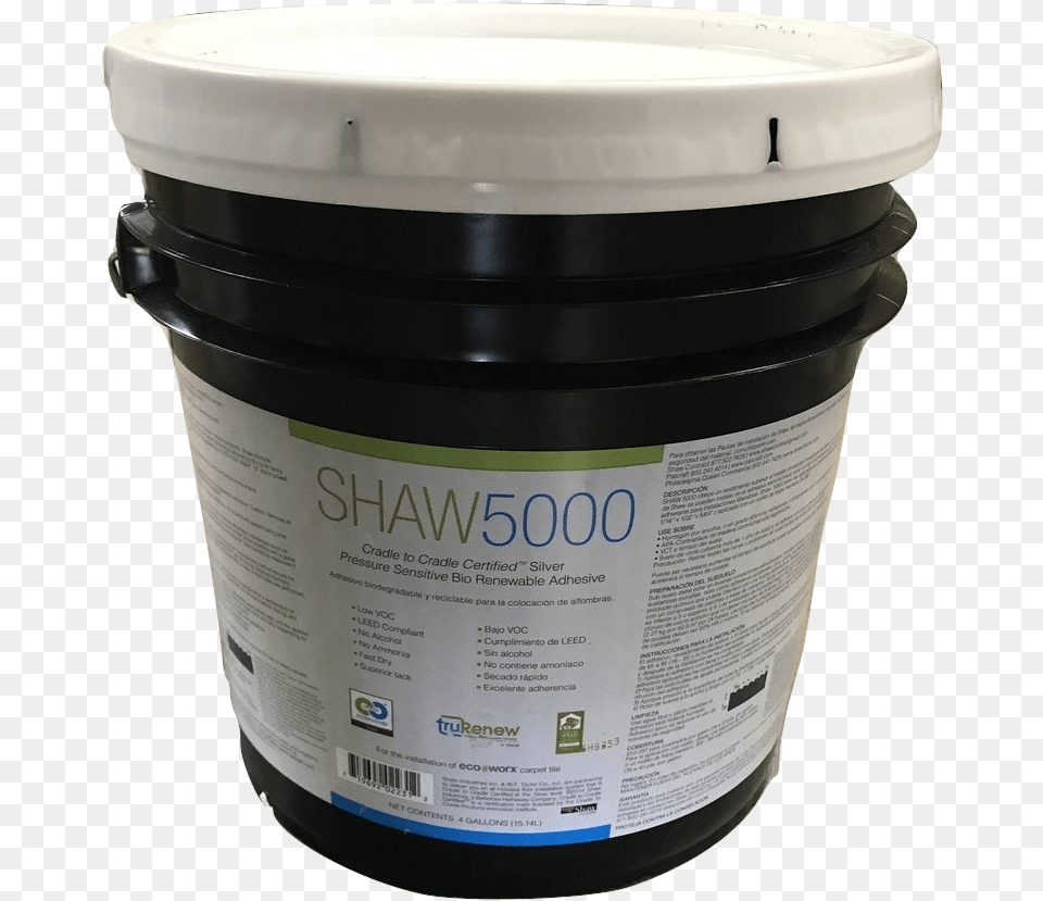 Carpet Tile Pressure Sensitive Glue 4 Gallon Bucket Plastic, Paint Container, Bottle, Shaker Free Png Download