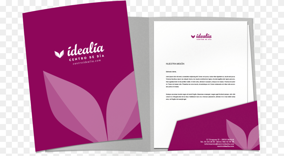 Carpeta Mockup Idealia Big Carpetas Corporativas, Advertisement, Poster Free Png Download