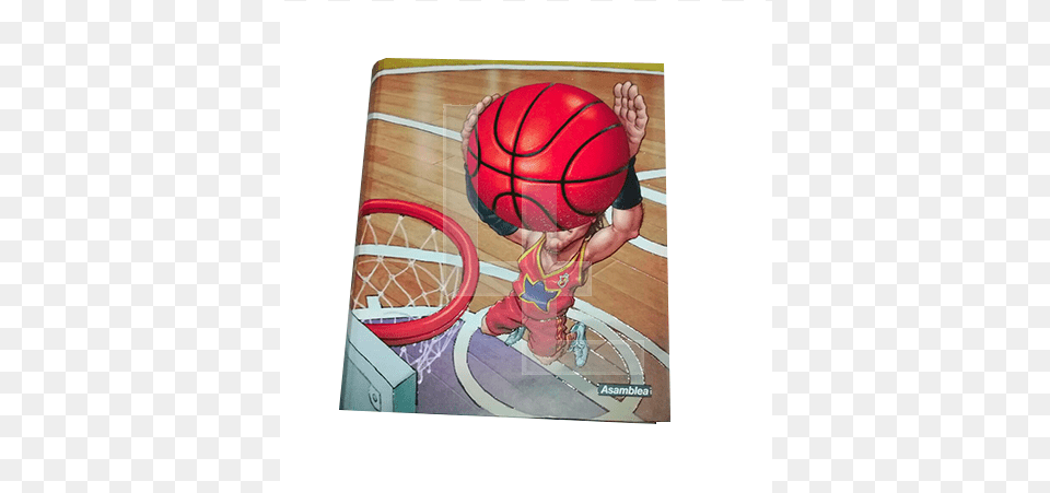 Carpeta N3 3d Deporte Asamblea Hot Air Balloon, Ball, Basketball, Basketball (ball), Sport Free Transparent Png