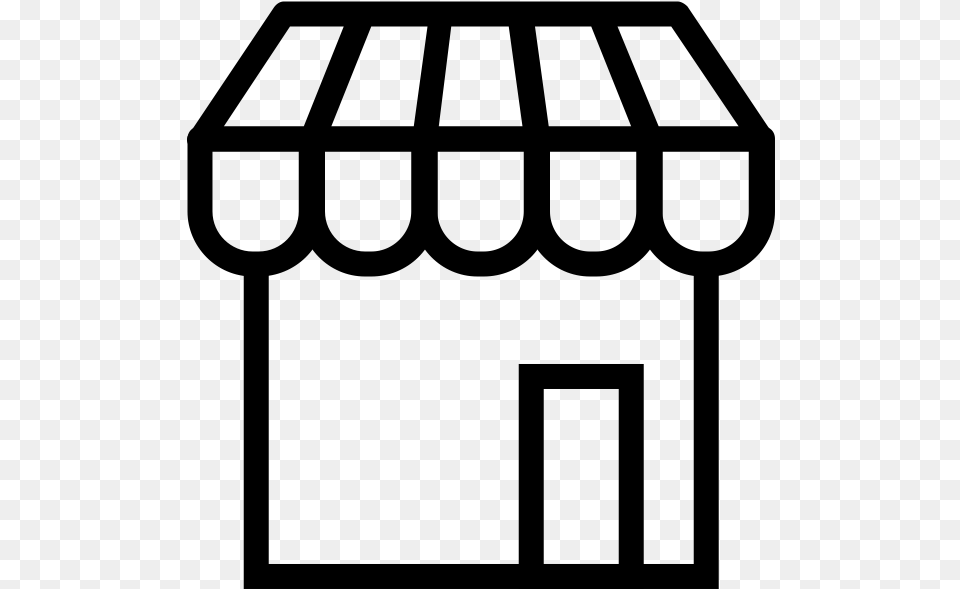 Carport Icon Shop Front Icon, Gray Free Png