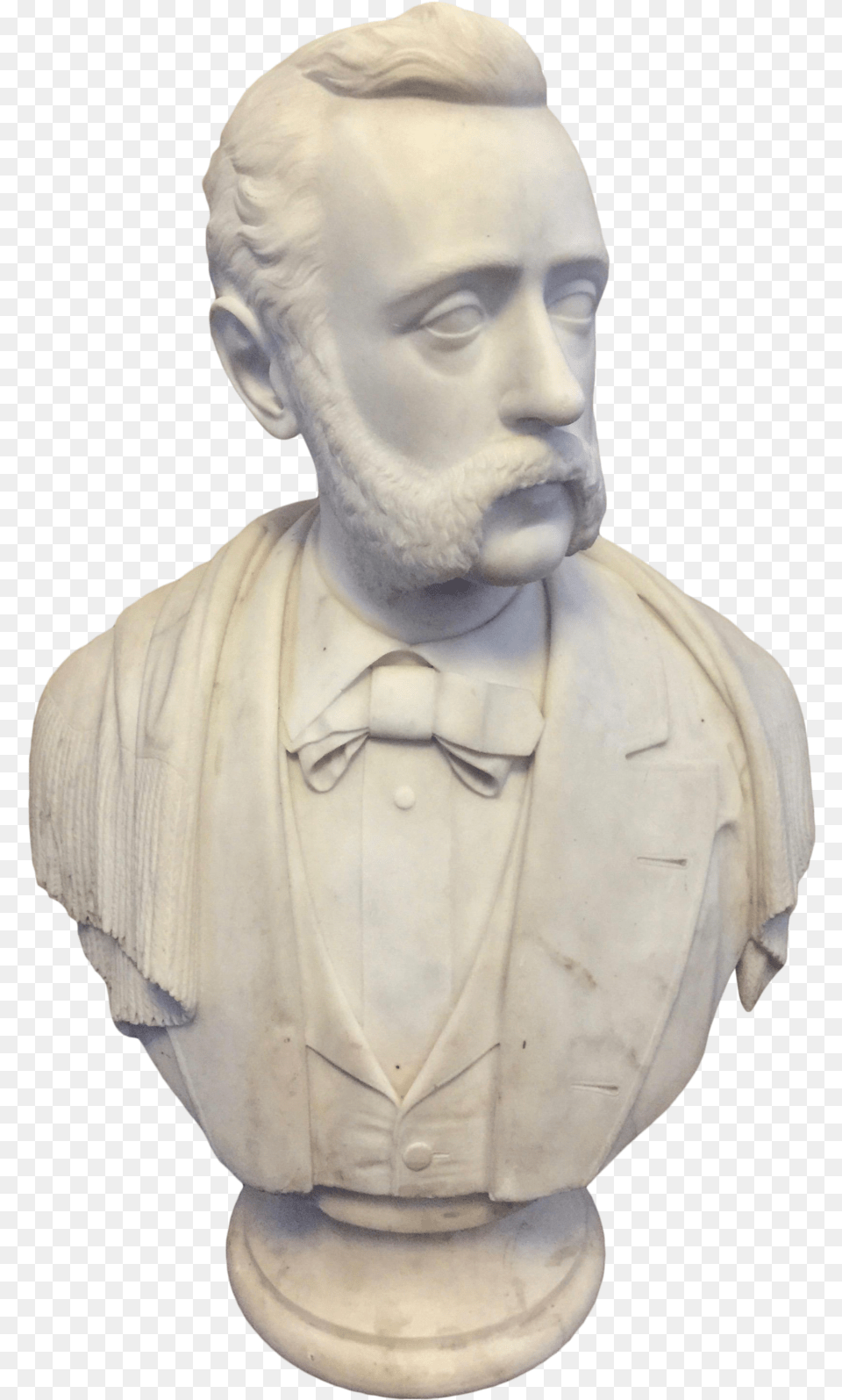 Carrara Marble American Victorian Bust Of A Gentleman, Art, Adult, Male, Man Free Transparent Png
