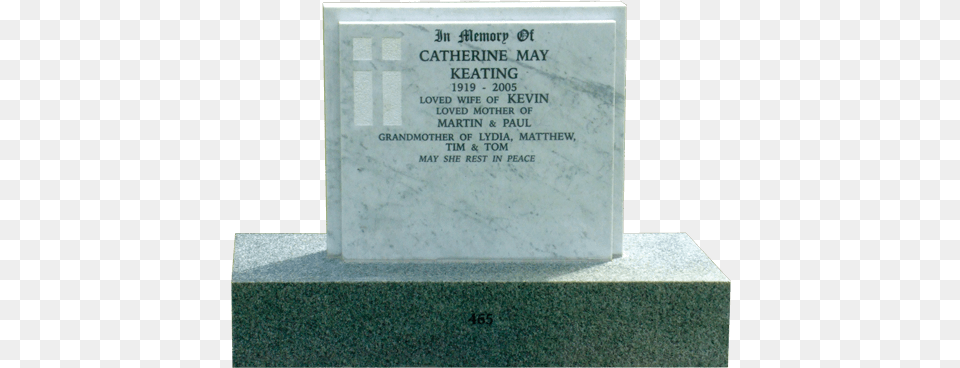 Carrara Marble Headstone Image Memorial, Gravestone, Tomb Free Png