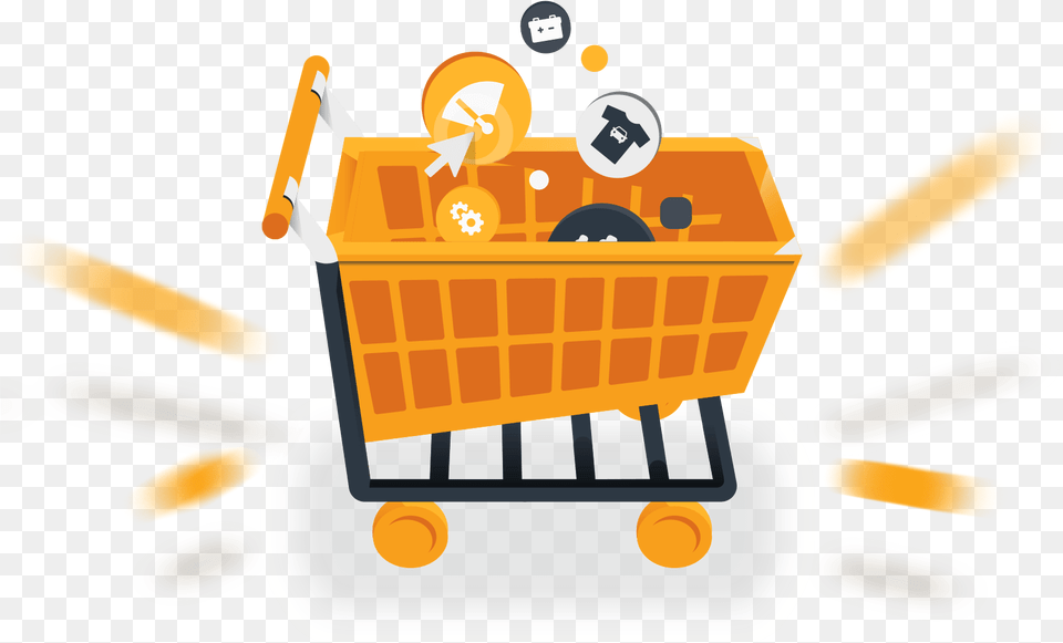 Carrello E Commerce Shopping Cart, Basket, Shopping Cart, Bulldozer, Machine Free Png Download