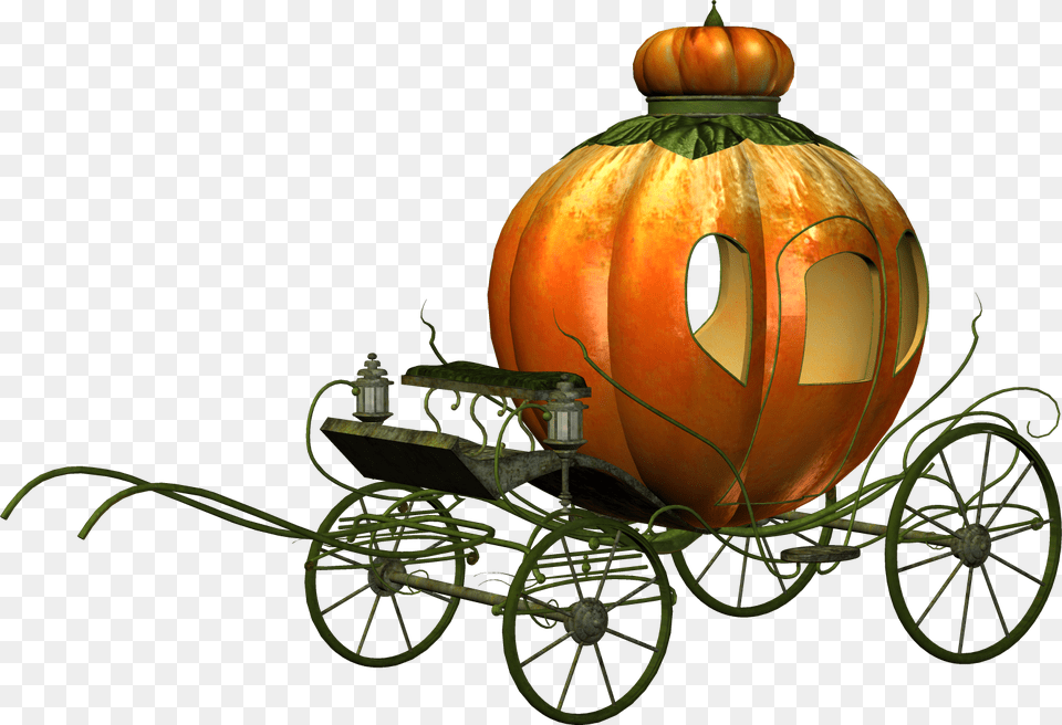 Carriage, Pumpkin, Food, Plant, Produce Png Image