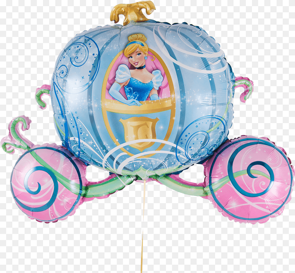 Carriage Cinderella, Baby, Balloon, Person, Face Free Png Download