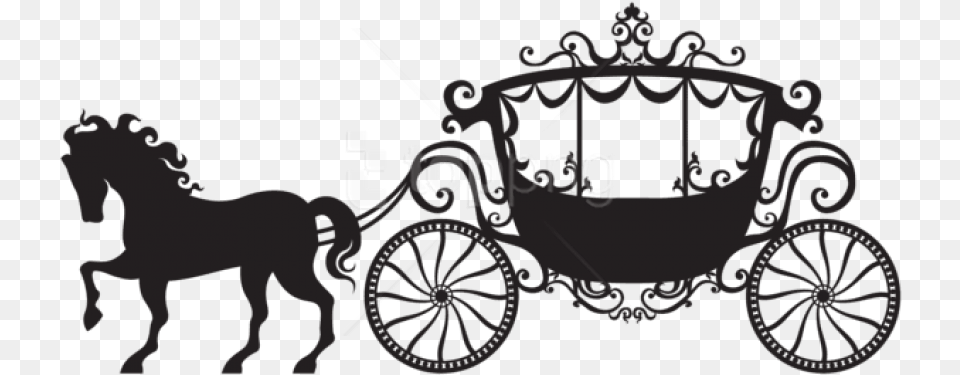 Carriage Silhouette Carriage Clipart, Transportation, Vehicle, Machine, Wheel Free Png Download