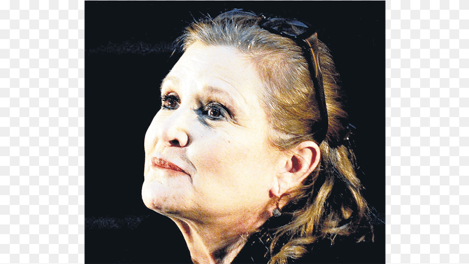 Carrie Fisher, Woman, Sad, Portrait, Photography Png