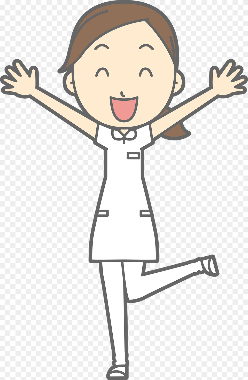 Carrie Nurse Woman Is Expressing Joy Clipart, Person, Face, Head, Cartoon Png Image