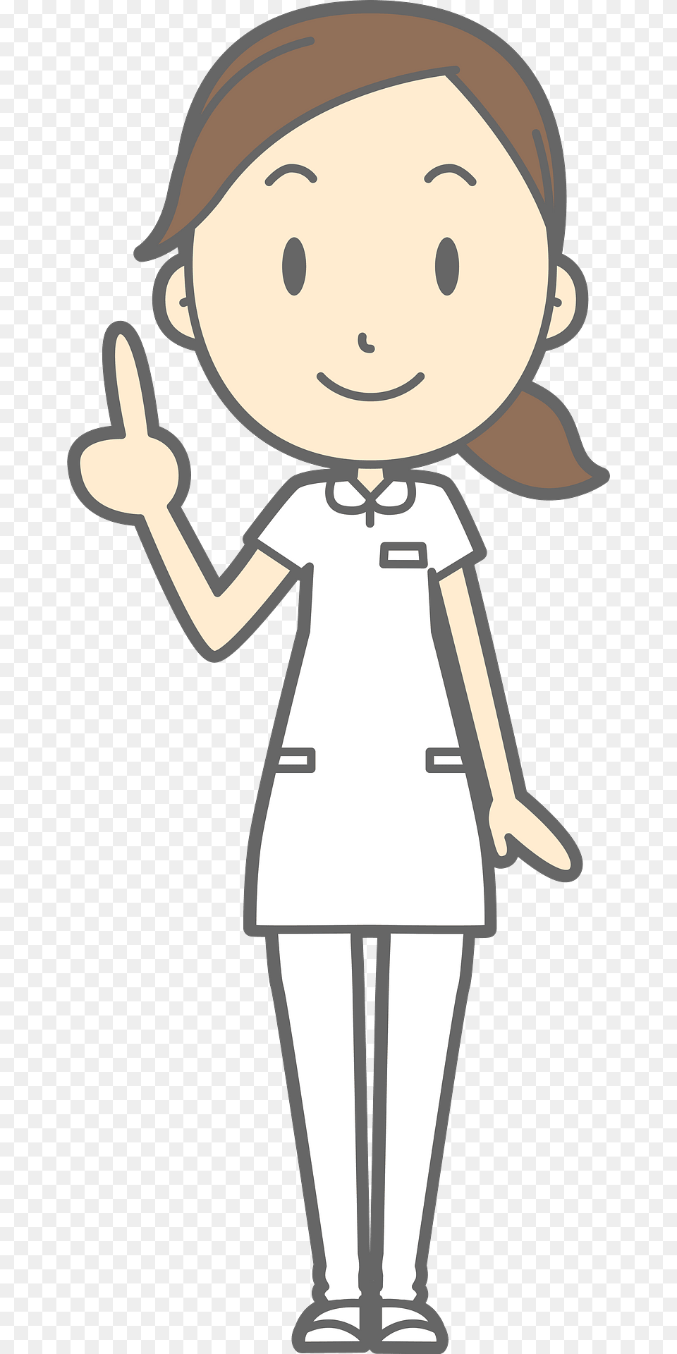 Carrie Nurse Woman Is Giving Advice Clipart, Clothing, Coat, Person, Face Free Png Download