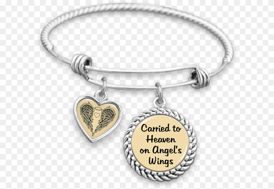 Carried To Heaven On Angel39s Wings Charm Bracelet Dad Always With Me, Accessories, Jewelry, Necklace, Locket Png Image