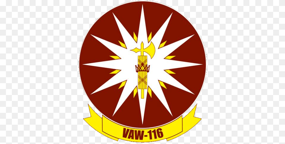 Carrier Airborne Early Warning Squadron 116 Patch Vaw, Logo, Emblem, Symbol, Disk Png Image