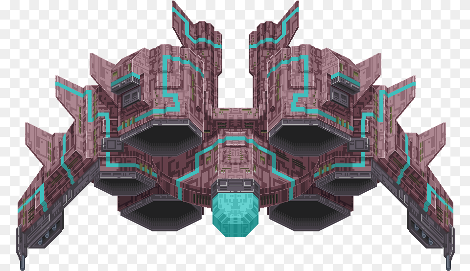 Carrier Boss Sprite Spaceship Boss Sprite, City, Architecture, Building, Urban Png Image