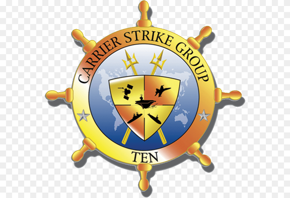 Carrier Strike Group Ten Logo Carrier Strike Group, Badge, Symbol Free Png
