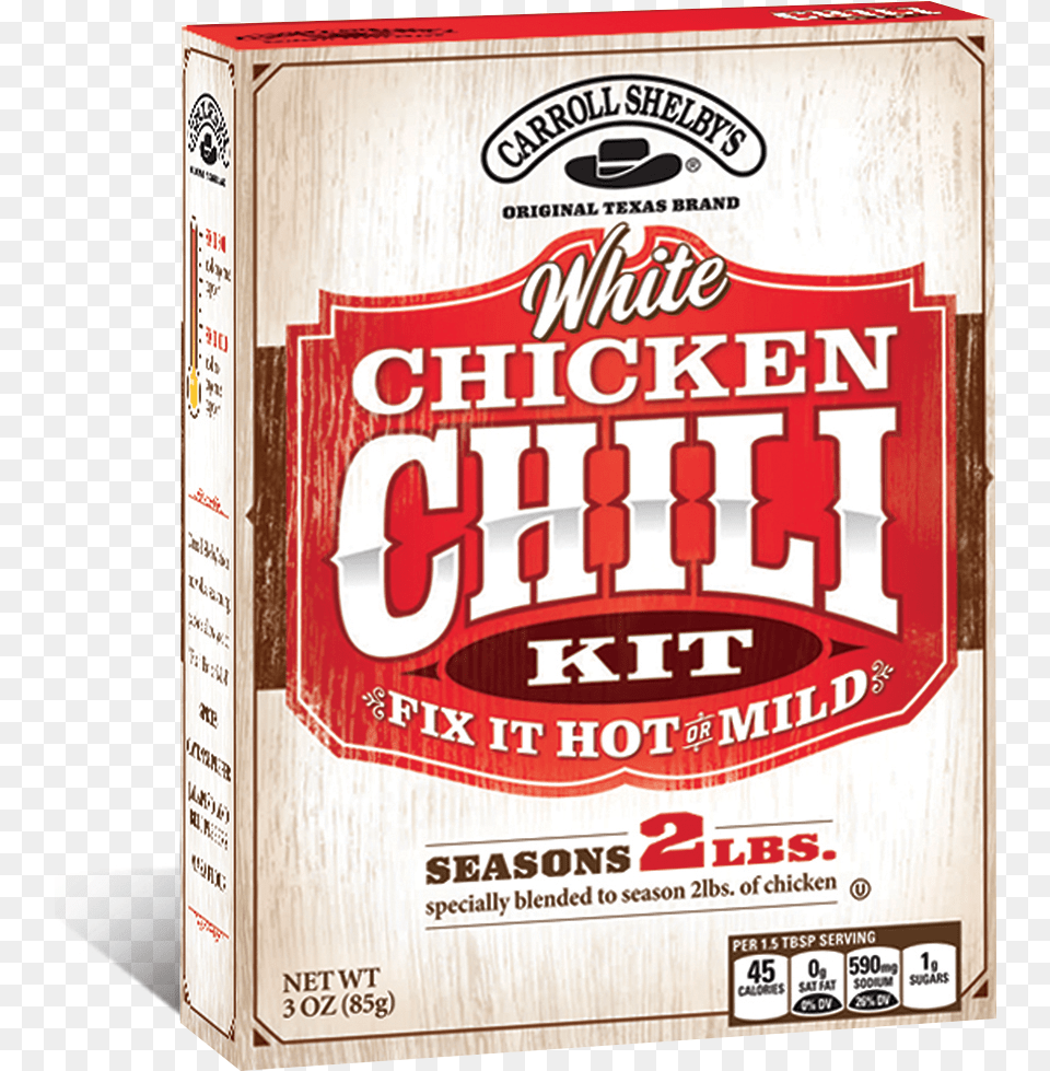 Carroll Shelby S White Chicken Chili Kit Food, Book, Publication, Alcohol, Beer Free Png Download