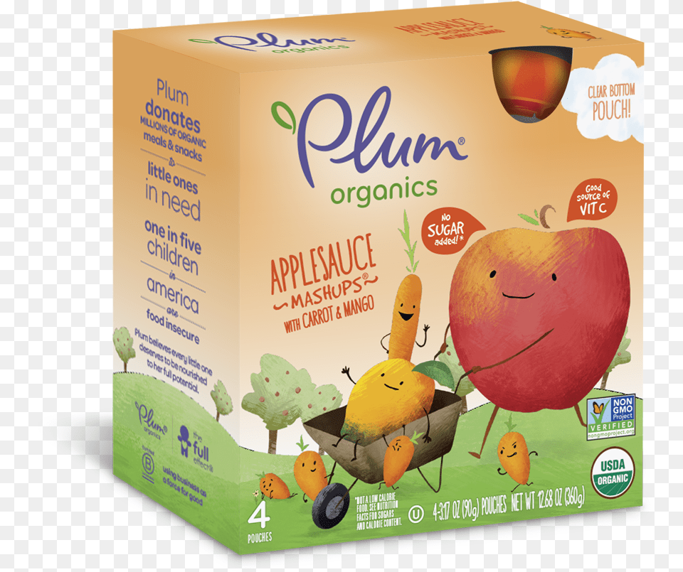 Carrot Amp Mango Plum Organics, Box, Cardboard, Carton, Food Free Png Download