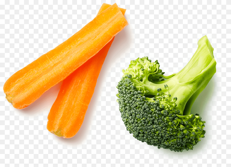 Carrot And Brocoli Broccoli, Food, Plant, Produce, Vegetable Free Png