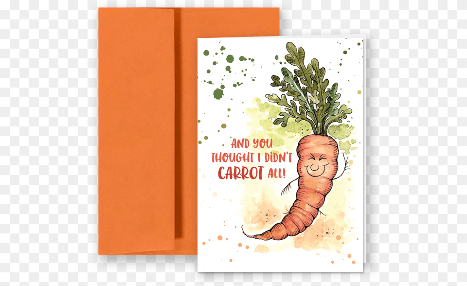 Carrot Card Watercolor Greeting Card, Food, Plant, Produce, Vegetable Png Image