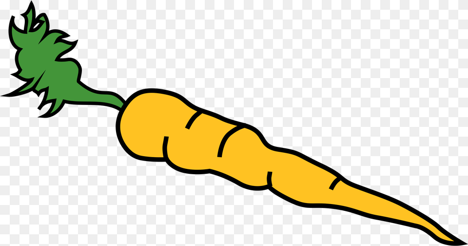 Carrot Clip Art Black And White, Food, Plant, Produce, Vegetable Free Png Download