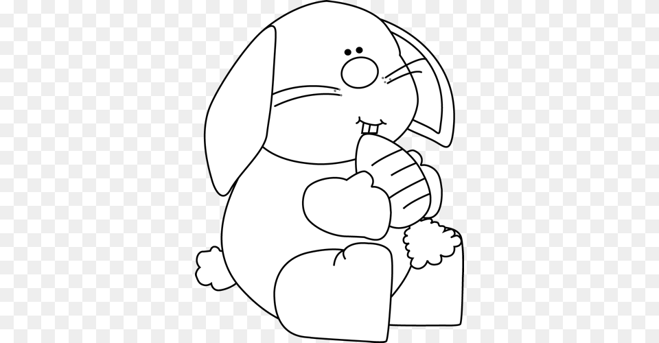 Carrot Clip Art Black And White Bunny Rabbit Eating Rabbit Beet Clipart Black And White, Ammunition, Grenade, Weapon Png
