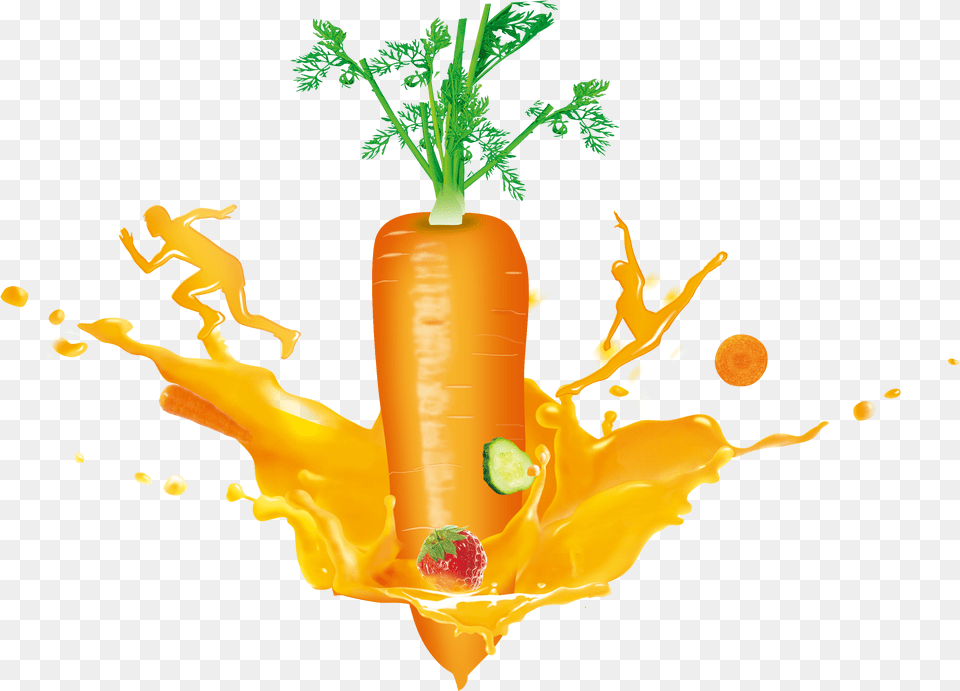 Carrot Creative Transprent Carrots Juice Clip Art, Food, Plant, Produce, Vegetable Png Image