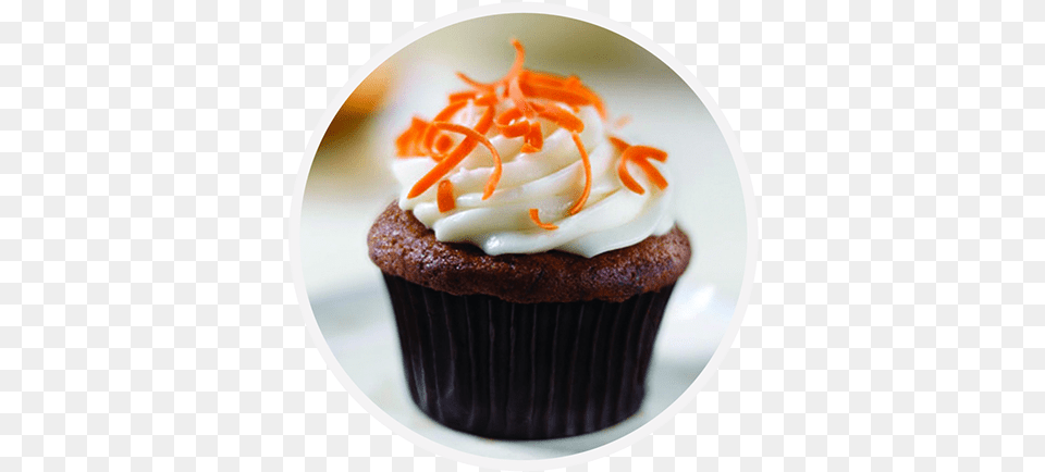 Carrot Cupcake, Cake, Icing, Food, Dessert Png Image