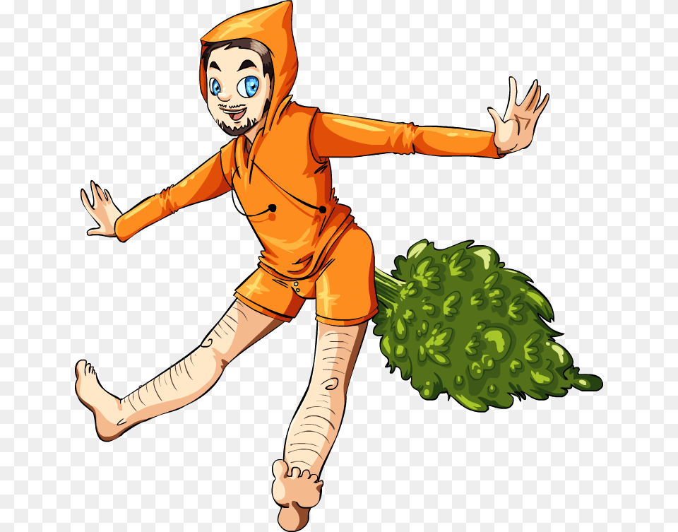 Carrot Jack Jack Carrot, Person, Green, Face, Head Png Image