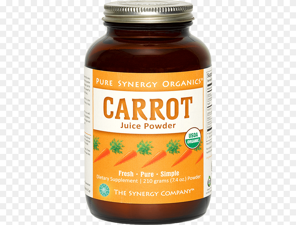 Carrot Juice Powder Pure Synergy Organics Carrot Juice Powder 74 Oz, Food, Herbal, Herbs, Ketchup Free Png