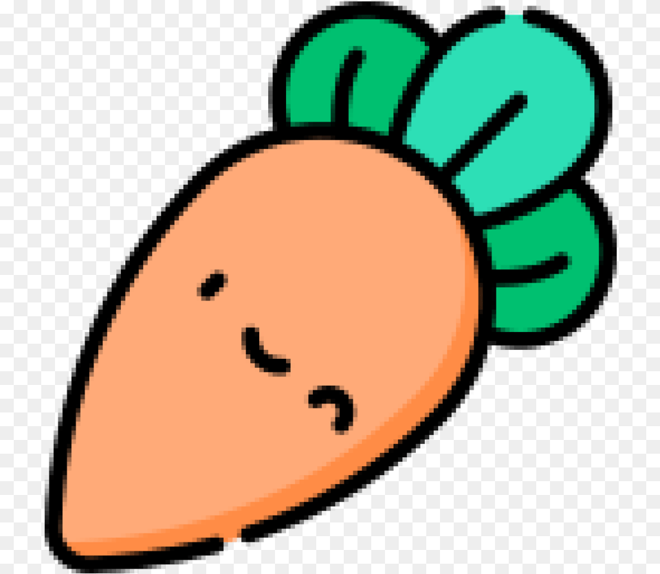 Carrot Kawaii Sticker By Christy Newton Baby Carrot, Vegetable, Produce, Food, Plant Png