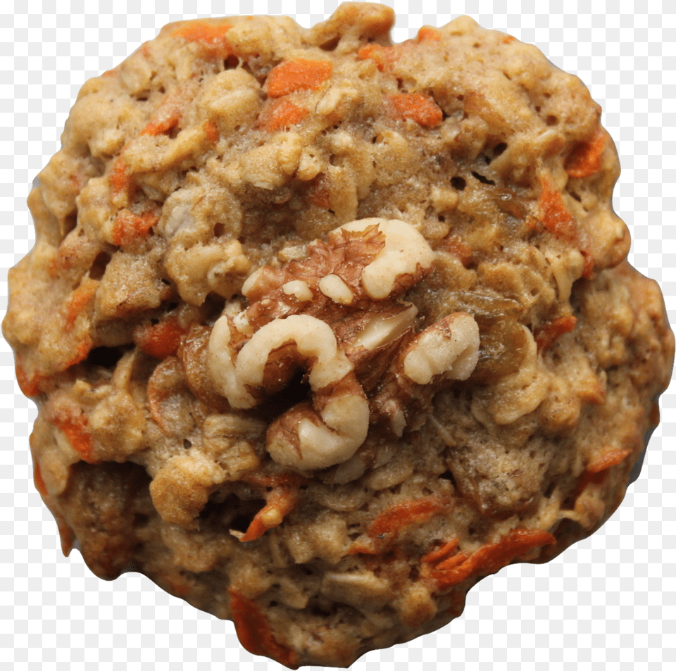 Carrot Oatmeal Raisin And Toasted Walnuts Oatmeal Raisin Cookie, Breakfast, Food, Sweets, Pizza Png Image