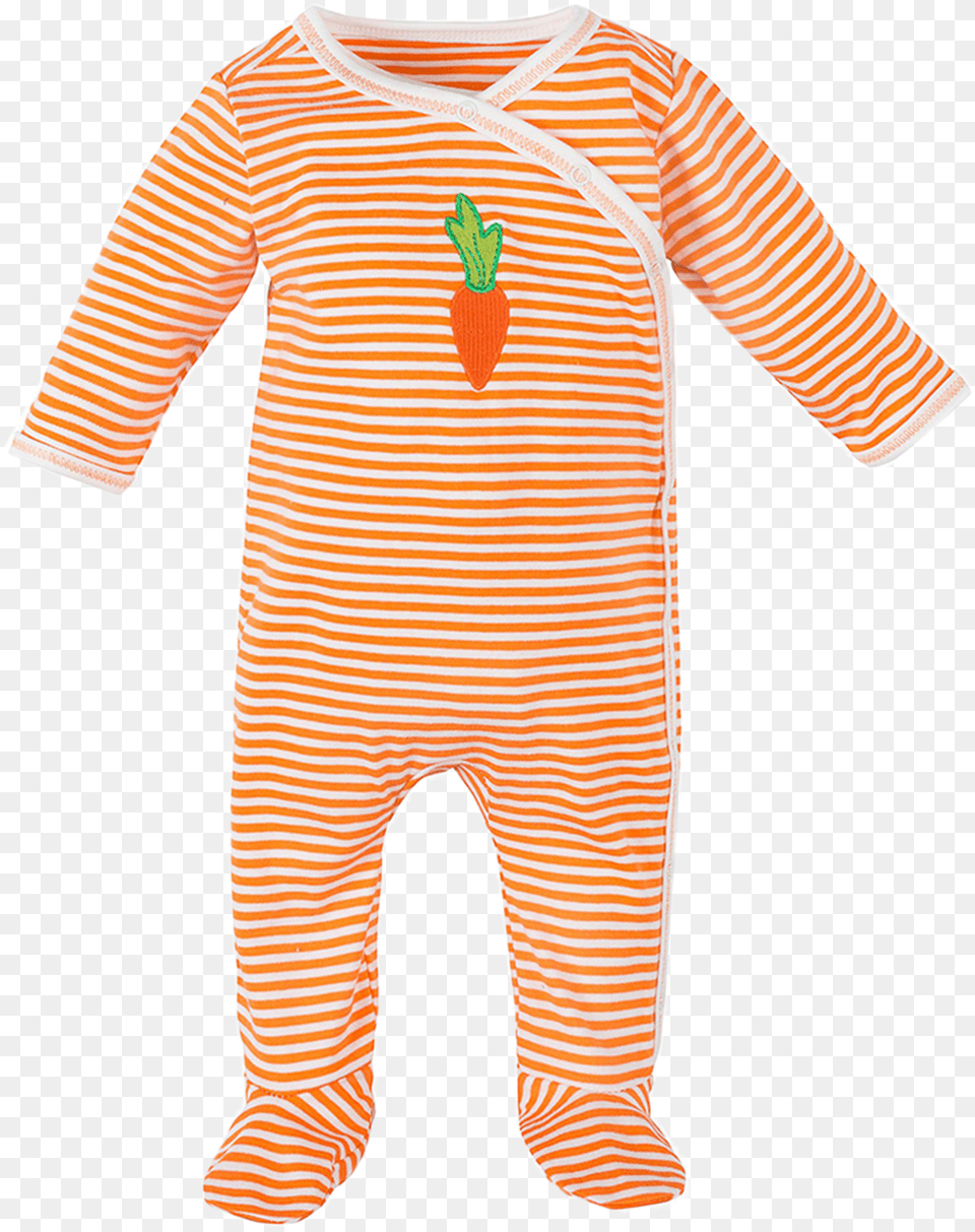 Carrot Side Snap Footie 0 3 Mo Costume, Baby, Person, Clothing, Pajamas Free Png