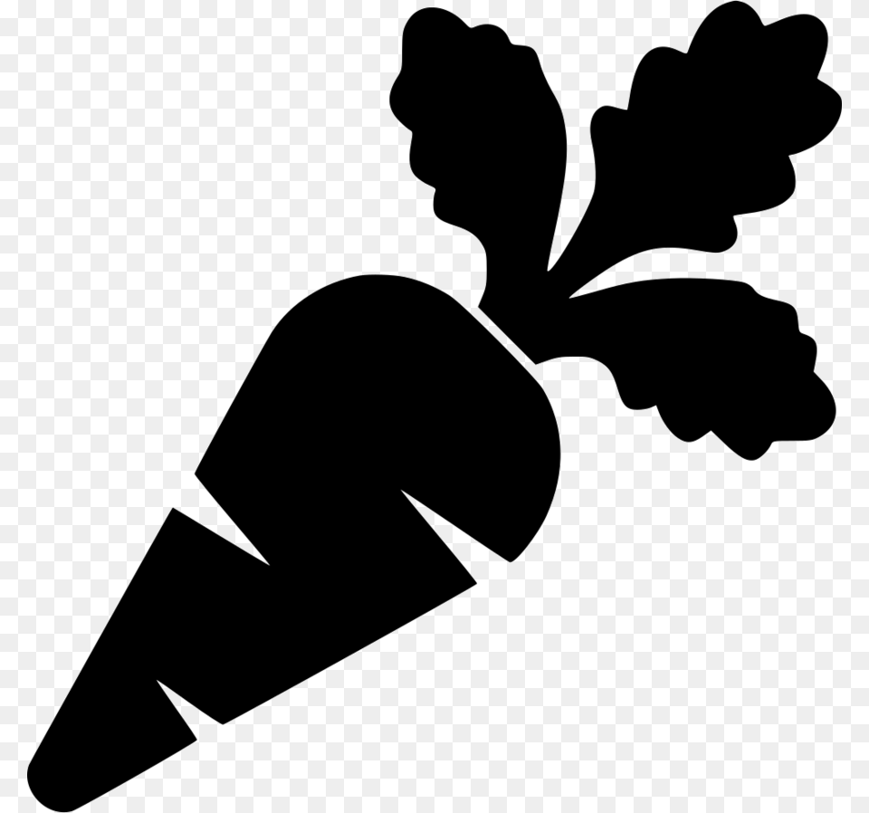 Carrot Silhouette Clipart Carrot Clip Art, Food, Produce, Person Free Png Download