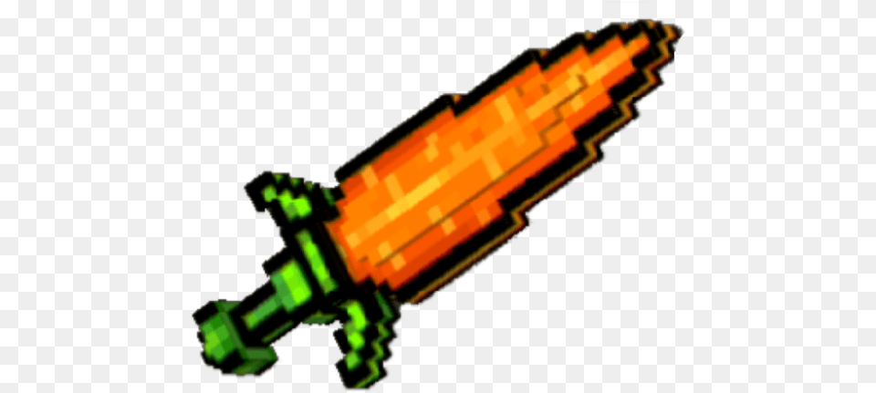 Carrot Sword Pic Pixel Gun 3d Sword, Dynamite, Weapon, Food, Plant Png