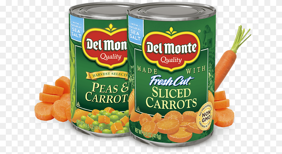 Carrots Canned Food Del Monte, Tin, Aluminium, Can, Canned Goods Free Transparent Png