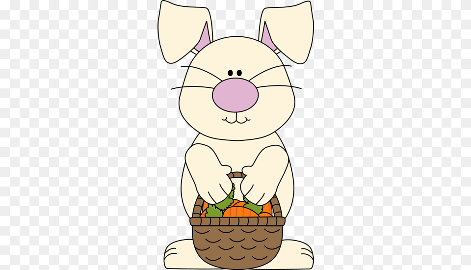 Carrots Easter Easter Bunny Holding A Basket, Food, Lunch, Meal, Face Free Transparent Png