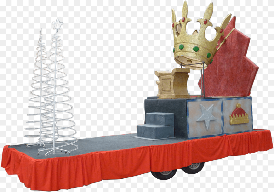 Carroza De Reyes Magos Modelo Corona Decorar Carrozas De Reyes, Machine, Wheel, Accessories, Jewelry Free Png Download