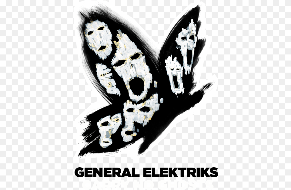 Carry No Ghost Tir La Carabine General Elektriks Carry No Ghosts, Stencil, Smoke Pipe, Advertisement, Poster Free Png Download