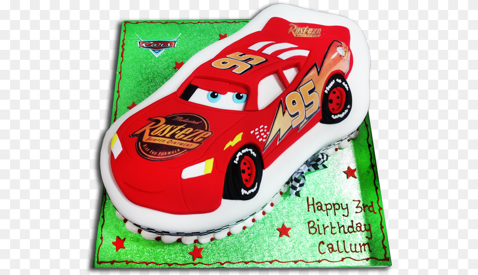 Cars 1 Lightning Mcqueen Cake, Birthday Cake, Cream, Dessert, Food Png