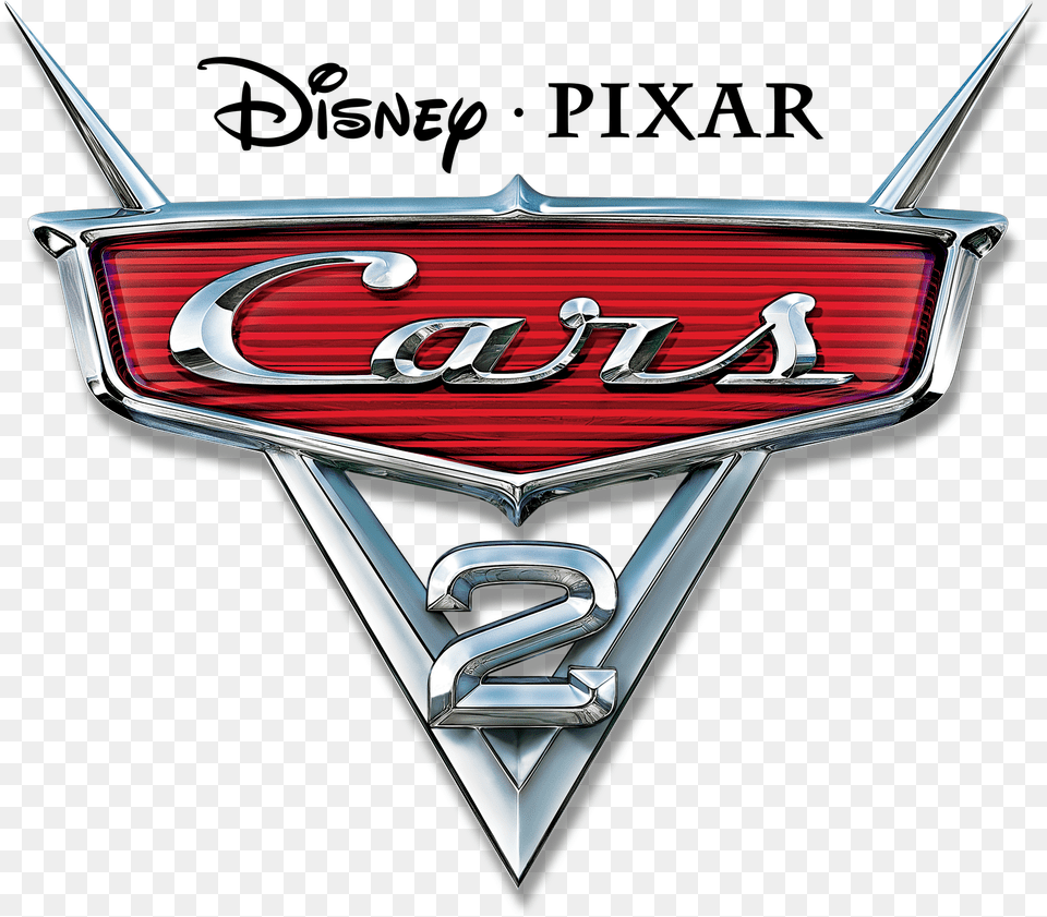 Cars 2 Logo Amp Clipart Cars 2 Movie Logo, Emblem, Symbol, Car, Transportation Free Transparent Png